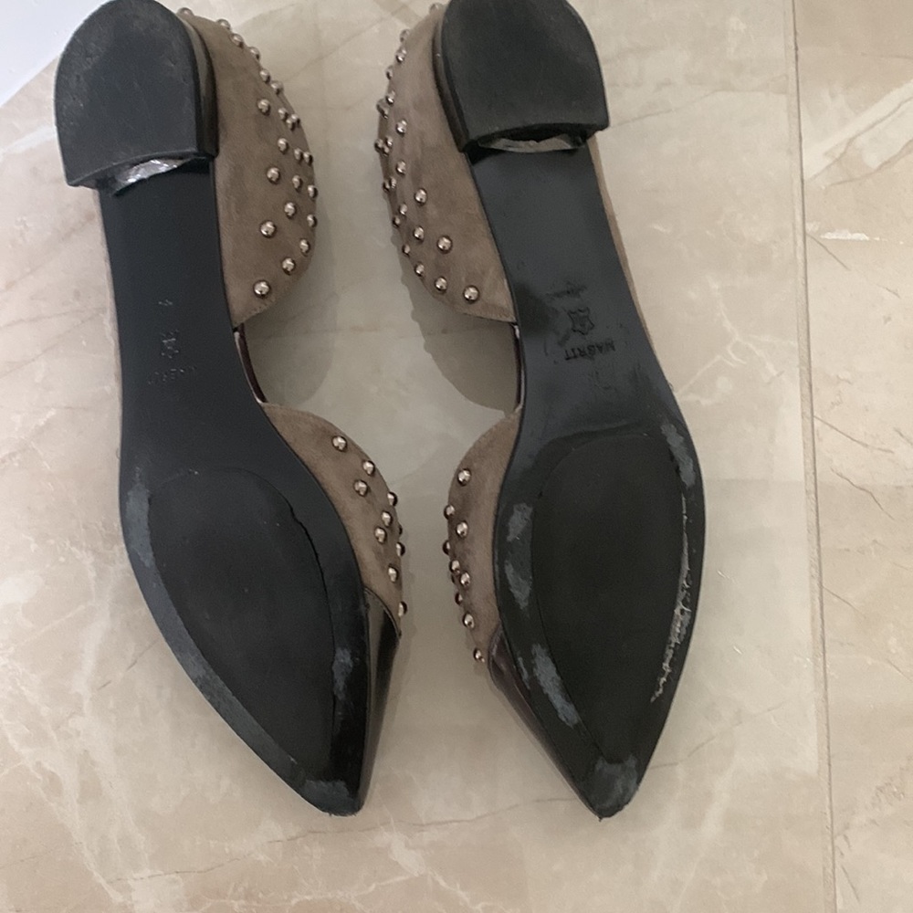 Magrit Studded Suede flats - Picture 4 of 5